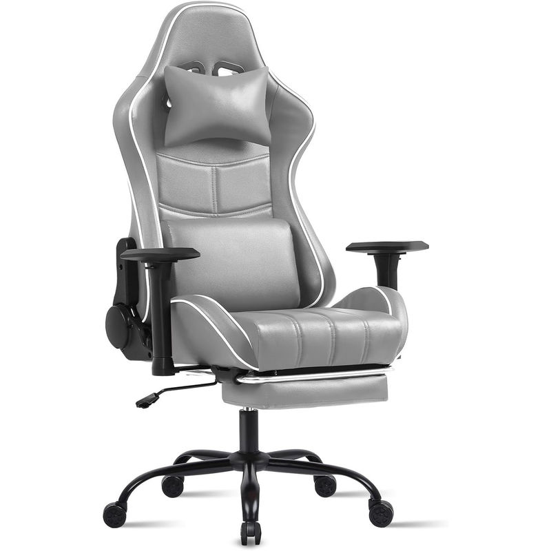 Cadeira de jogo ergonômica de cor personalizada Altura ajustável e função de reclinador