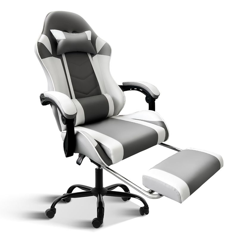 Peso item 33 libras Cadeira de jogos com apoio para os pés e suporte lumbar Ergonômica