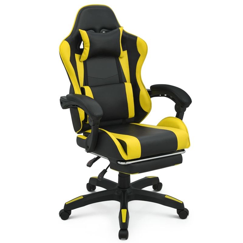 Embalagem de correio Cadeira de jogos de computador personalizada de cores com apoio para a cabeça e suporte lombar