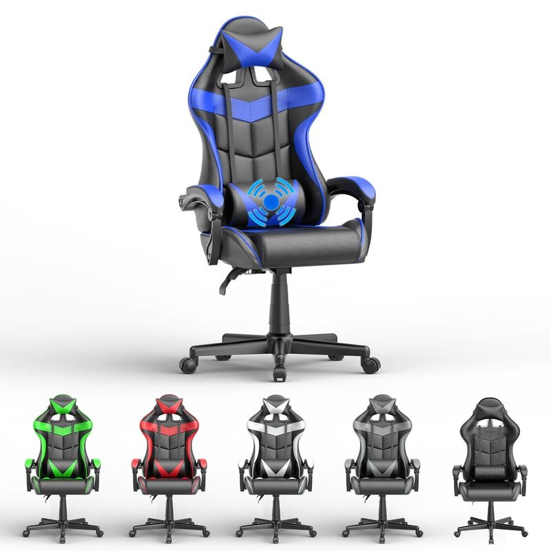 Cadeira de jogos de corrida de altura ajustável para escritório e computador 29&quot;D x 29&quot;W x 48&quot;H