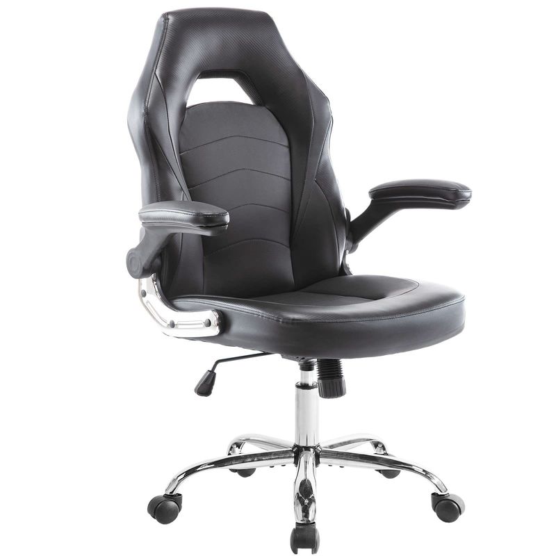 A cadeira ergonômica de jogos da ALINUNU com suporte lombar 360 giratório e ajuste de altura