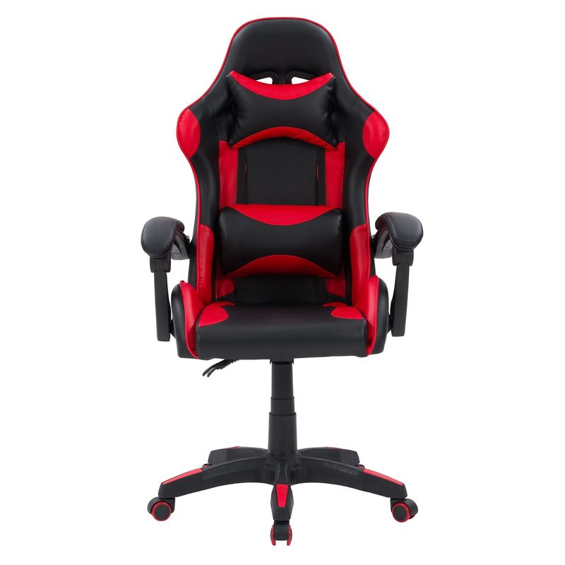 Cadeira de jogo de computador de ferro com apoio de pé para máximo conforto e suporte