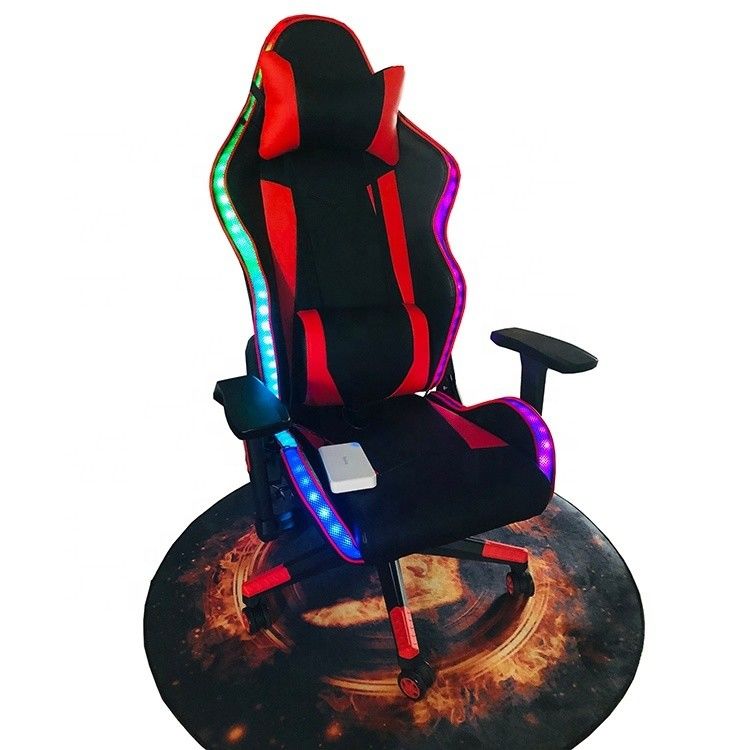 Cadeira de jogos RGB LED Cadeira giratória confortável e profissional para comercial