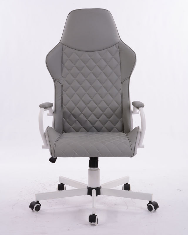 320 Kd Branco Base de Estrela de Metal Giratória Ergonômica Luxúria de Escritório Chefe de Cadeira com Gaslift