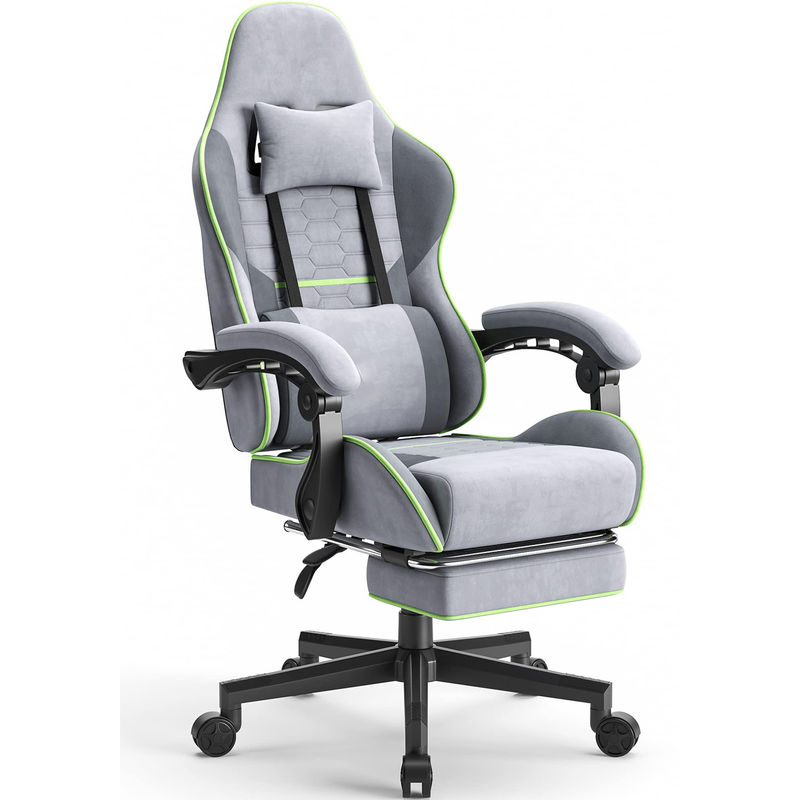 Cadeira de computador de escritório ergonômica grande e alta com elevador de gás